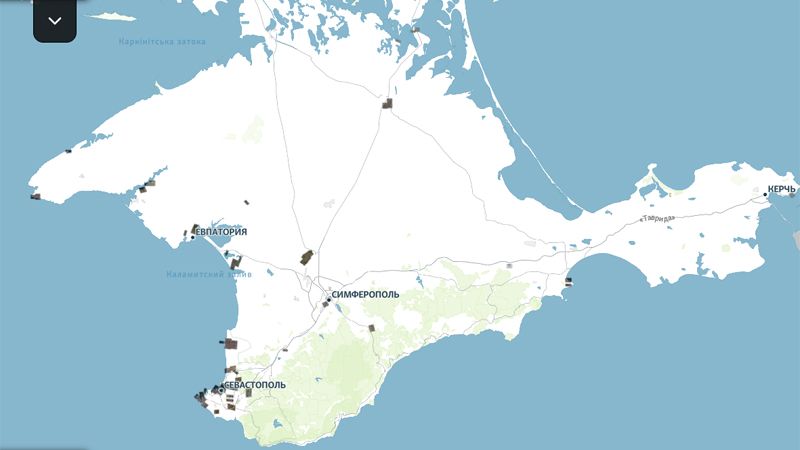 Novináři zveřejnili mapu ruských základen na Krymu